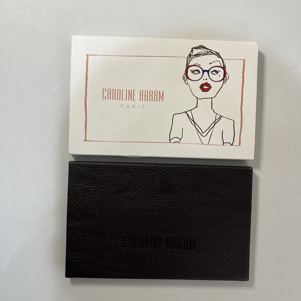 Caroline Abram Glasses Case Eyeglasses Sunglasses‎ Folding Case NEW Black